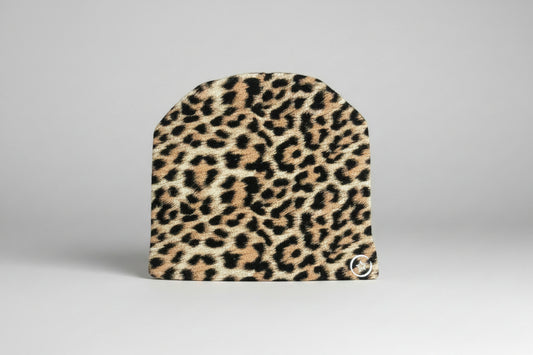 X Leopard Beanie