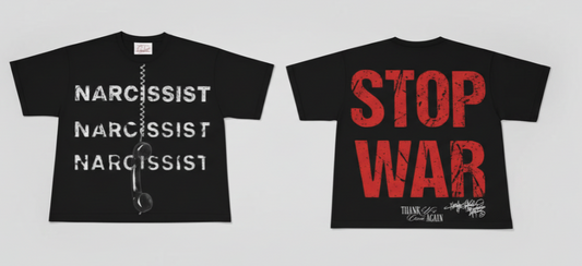 Black Stop War Tee